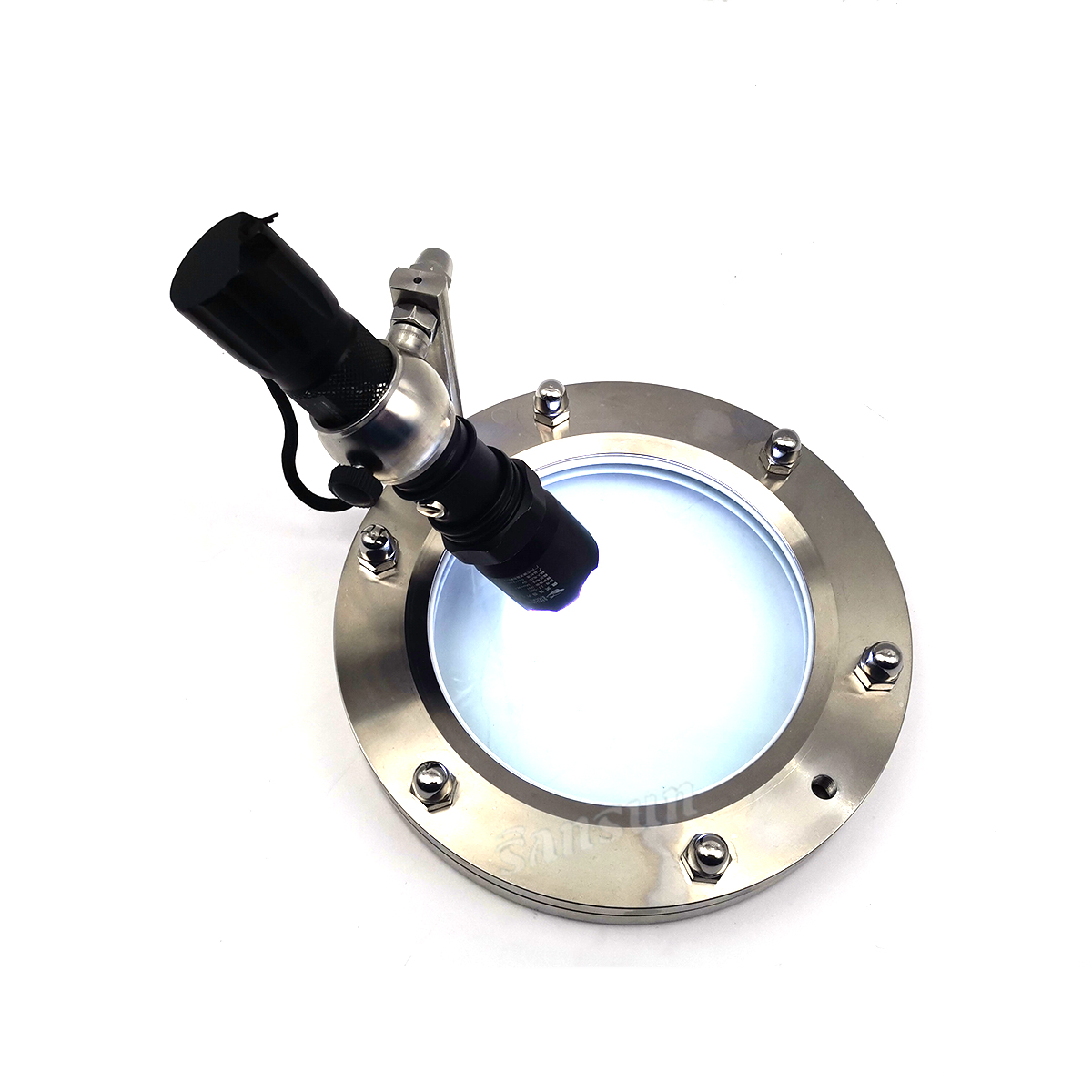 2 "Sanitärstahl LED -Taschenlampe aus geflanschtem Sehklagen
